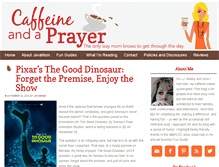 Tablet Screenshot of caffeineandaprayer.com